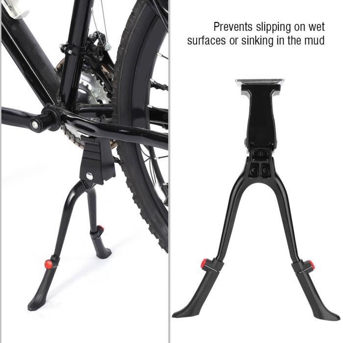 Béquille double acier très robuste pour vélo porteur (Hebie)