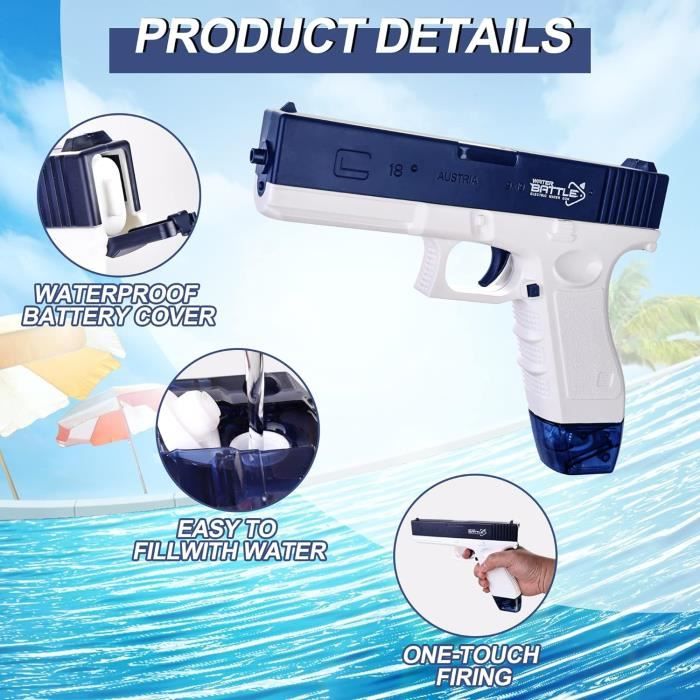 Pistolet à eau électrique Gatling (électrique inclus) - Chine Jouet en plastique