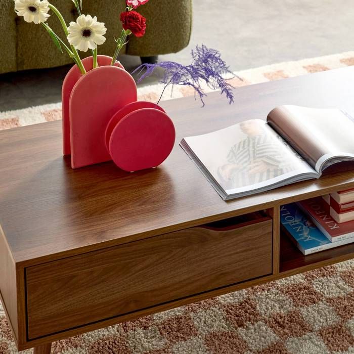 Table basse Bois massif Vintage 118x60x40 cm