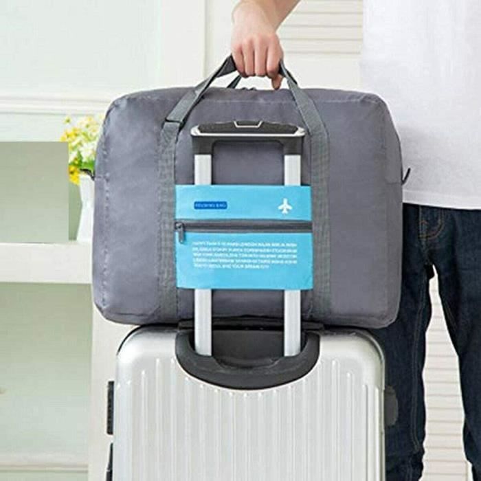 Sac De Voyage Pliable Weekend - 41x34x14cm, Léger, Avec Housses à Chaussures, Pour Sport, Camping, Week-end