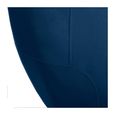 Fauteuil en Velours Bleu plissé - ATMOSPHERA - Solaro - Style Scandinave Moderne - Avec accoudoirs - Intérieur-3