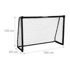 Cage De Foot XXL Relaxdays 300x200x90 Cm – En Métal, Filet Résistant, Pour Enfants Et Adultes, Fixation Au Sol Avec Sardines