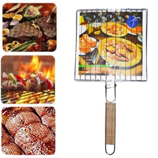 Grand Barbecue Barbecue panier Grill BBQ Net steak viande poisson légumes Support Outil