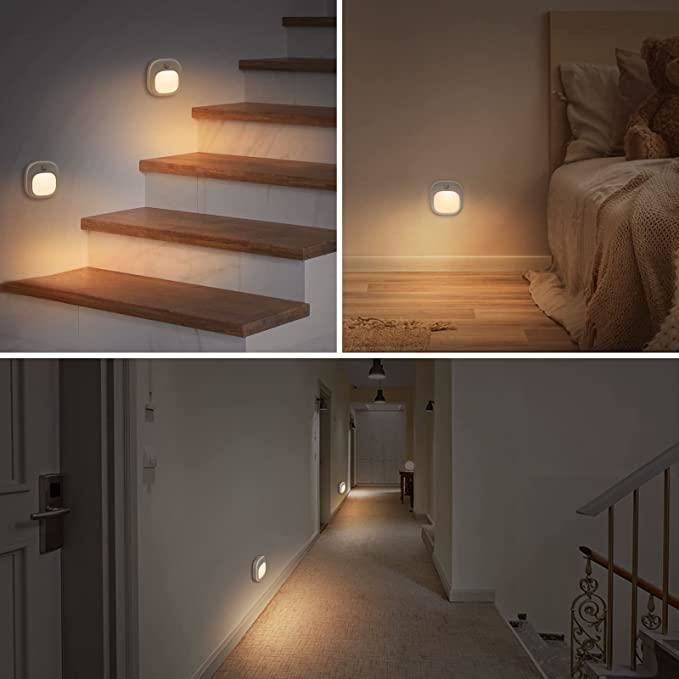 Veilleuse, 10 Lumières De Placard à Détecteur De Mouvement LED Fonctionnant Sur Batterie Magnetique 93490886