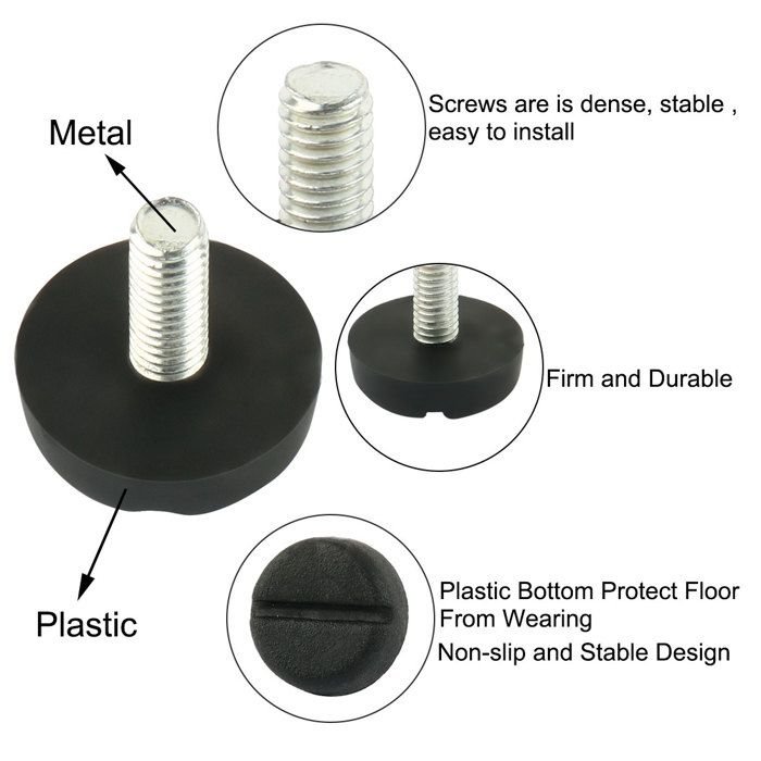 Pied De Lit Sourcing Map 16 Pcs Pieds De Nivellement Meuble R Glable M6 X 10 X 20mm Pied De