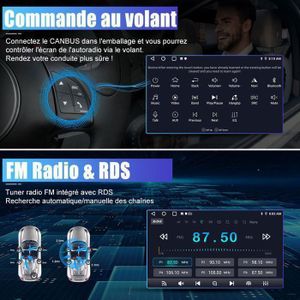 Autoradio Android 7 Pouces Pour Peugeot 206/206CC 2001-2016 - GPS, Wi-Fi, Caméra De Recul