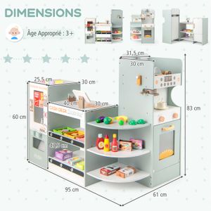 Avec boîte - Jouet de caisse enregistreuse de simulation amusant pour enfants, supermarché