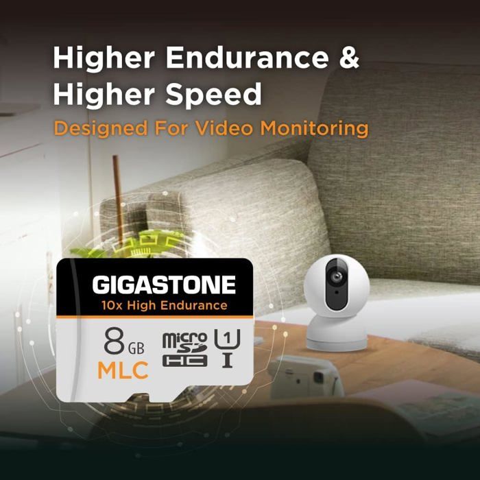 [10x Haute Endurance] GIGASTONE Industriel MLC Carte Mémoire 8 Go,Lot ...