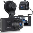 Caméra de Voiture TOGUARD Enregistreur De Conduite Avant Et Arrière 3" Full HD LCD 1080P Double DashCam , 170°Grand angle , GPS-0
