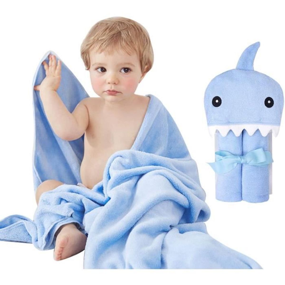 Marsee 100 Coton Biologique Serviette De Bain Bebe Animal Mignon73x90cm Pour Bebe Garcon Bebe Fille 0 7 Ans Bleu Cdiscount Puericulture Eveil Bebe