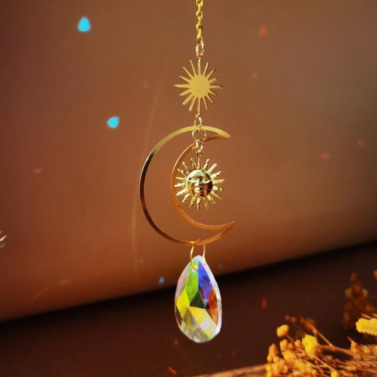 Lot De 3 Prismes En Cristal K9 120mm - Capteurs De Soleil, Créateurs D'arcs-en-ciel Pour Fenêtre Et Décoration Intérieure