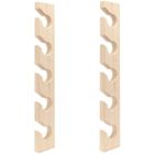 2 Pcs Porte-Chapeau pour Mur en Bois Casquettes de Baseball Organisateur Mural Support Chapeau Vertical Placard PZCC