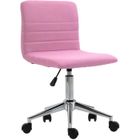 SVITA LINUS chaise de bureau enfants chaise pivotante housse en tissu rose 92216