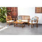 BEAU RIVAGE Salon de jardin - Coloris : écru - En bois d'acacia FSC - 4 places - LOMA