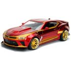 Miniature die-cast - JADA - Chevy Camaro SS 2016 - Rouge - Figurine Iron Man - 1:24