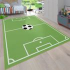 PACO HOME Tapis Pour Enfants, Tapis De Jeux Chambre D'Enfant Avec Motif Football, Vert [240x340 cm]
