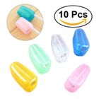 TINKSK - TINKSKY 10pcs Portable Brosse à dents tête Housse Cap Protect pour la maison Utilisation à l'extérieur Voyage (couleur aléatoire)