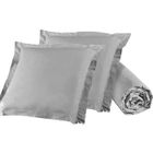 UMBERTO RAVELLI Pack drap housse et taies d'oreillers - Gris - 140x190 cm - 65x65 cm - Lavable - Uni