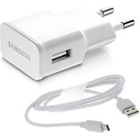 Acce2S - Chargeur USB Original 2A + Câble USB-C 1m pour Samsung Galaxy A42 - A32 - A12 - A02s - A41 - A31 - A51 5G - A21s - A71 -