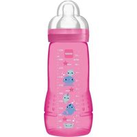 Biberons MAM Easy Active 6+ Mois - Lot De 2 X 330ml, Tétine Silicone Débit Ultra-Rapide