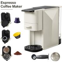 Machine à Café- 3 en 1 - 1350W Cafetière à capsules espresso-20bar-avec 3 café  adaptateurs 