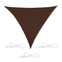 Voile d'ombrage triangle marron - 10035861-985