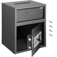 Coffre-fort électronique numérique de sécurité - VEVOR - Avec fente de dépôt - Acier au Carbone - Noir