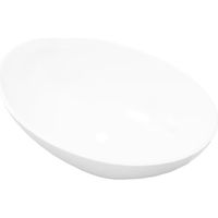 Lavabo en céramique ovale - vidaXL - 40 x 33 cm - Blanc