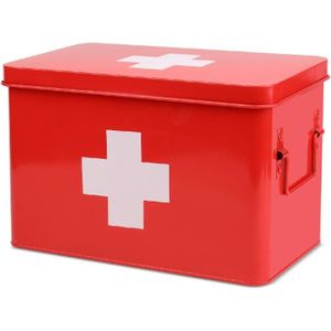 Boîtes à pharmacie en mètal, Boîte de rangement pour médicaments, 4 co –  SomProduct France