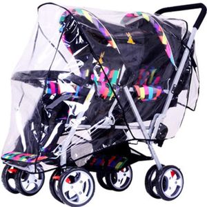 habillage poussette double universel