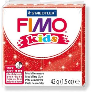 JEU DE PÂTE À MODELER Pâte à modeler FIMO - Lot de 3 Kids - Rouge paille