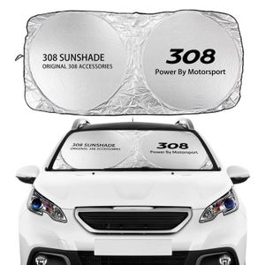 YEE PIN Peugeot 3008 2016 2017 2018 2019 2020 Pare-Soleil de Voiture pour Pare-Brise Protection UV Housse de Pare-Brise Pare-Soleil