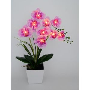 Lampes à poser orchidées artificielles à led