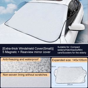 58 * 47 pouces Housse de pare-brise de voiture Antigel Films de protection  avec couverture de pare-brise de voiture magnétique Protection universelle  pour voiture Anti Frost Snow Ice Rain S