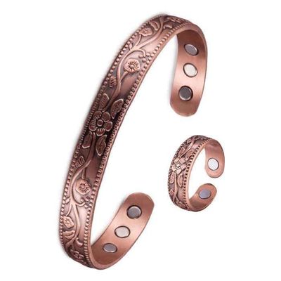 Bracelet Magnétique En Cuivre Anti-douleurs - Modèle N9, Unisexe, Pour Rhumatisme/arthrose - Neuf Avec étiquettes