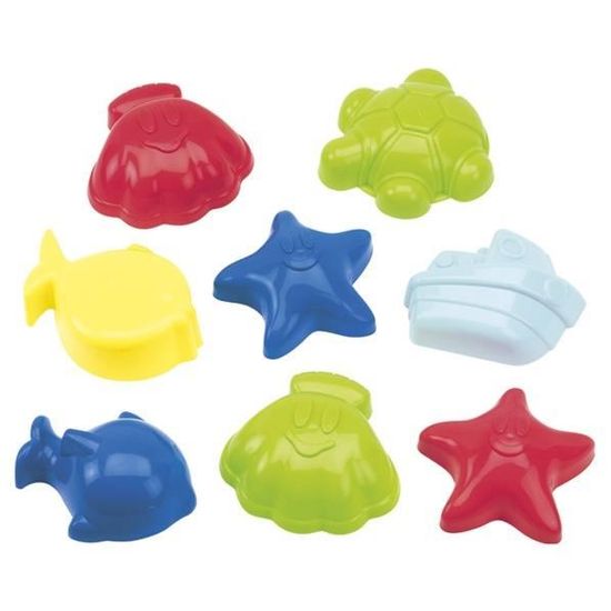 Ecoiffier Moulin à Sable Et Eau – 4 Pièces (Pelle, Râteau, 2 Moules) – Dès 18 Mois – Fabriqué En France