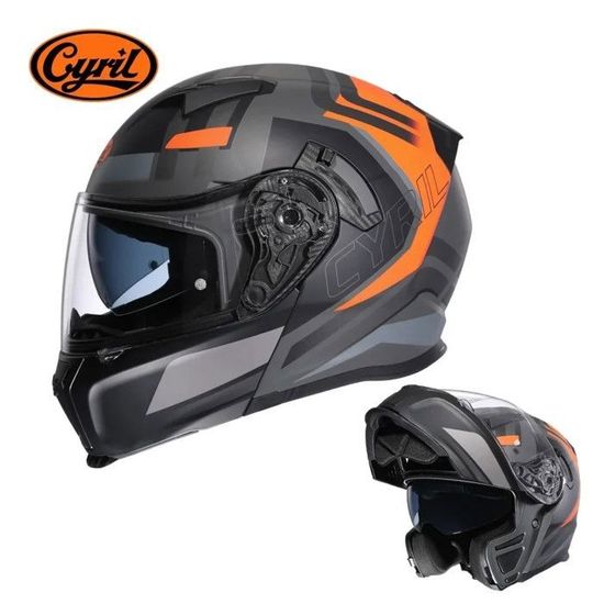 Casques modulaires rabattables pour motos avec double visière en bas Coût - Chine Casque rabattable, casque