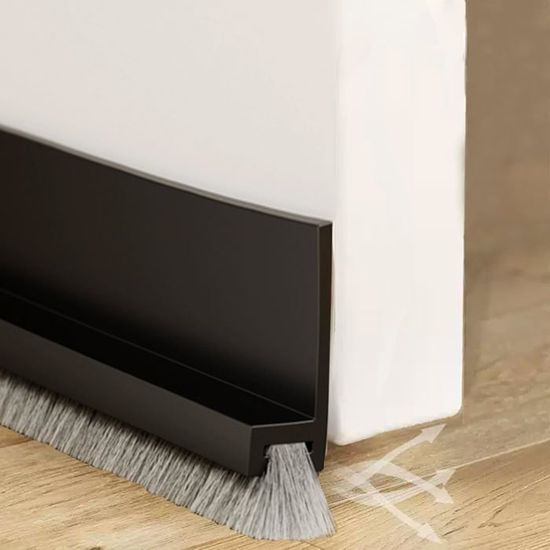 Boudin De Porte, 100 Cm, Joint Porte, Bas De Porte Isolant, Isolation Phonique Porte, Joint De Porte En Silicone Auto-adhésif, Remplaçable, Coupe-Vent, Anti-Insectes, Insonorisant (Blanc
