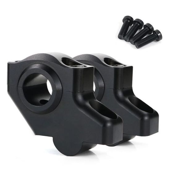 Adaptateur/entretoise Pour Guidon Moto - Convertit 22mm (7/8") En 28mm (1-1/8") - En Aluminium - Lot De 4 Cales