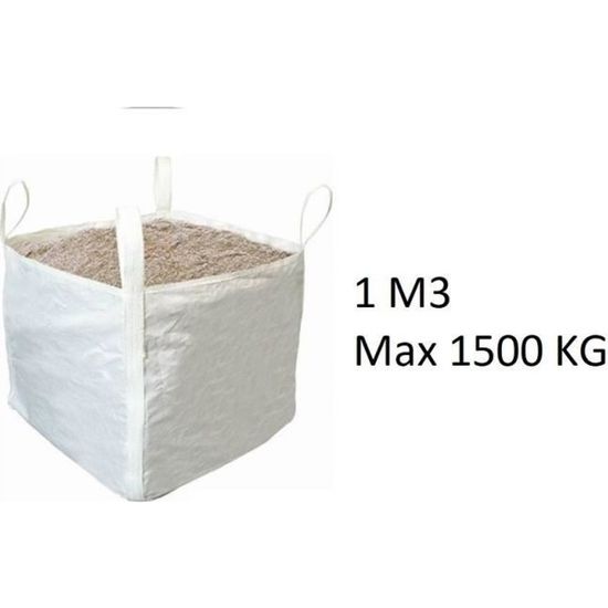 Sac à matériaux Baobag - Big Bag 1m3 1500kg pour sable, gravier et gravats