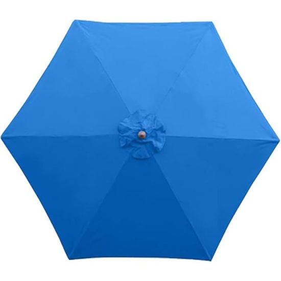DULRLLY Housse De Rechange Carrée 2x2m Pour Parasol Patio 4 Baleines - Tissu Imperméable Blanc