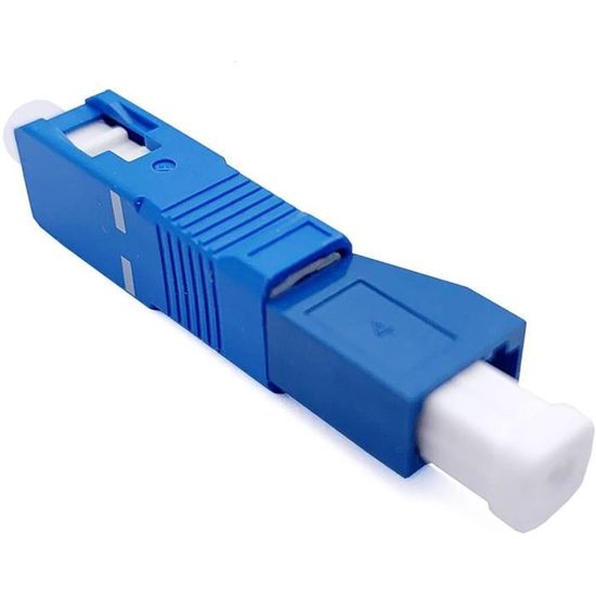 Adaptateur Fibre Optique Elfcam - SC/APC Simplex Monomode - Vert - Pour FTTH, Réseaux