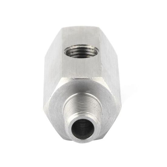 Capteur De Pression D'huile En T – 1/8 BSPT Femelle Vers Mâle Avec Adaptateur De Port NPT Pour Jauge De Ligne D'alimentation Turbo – Acier Inoxydable - 13