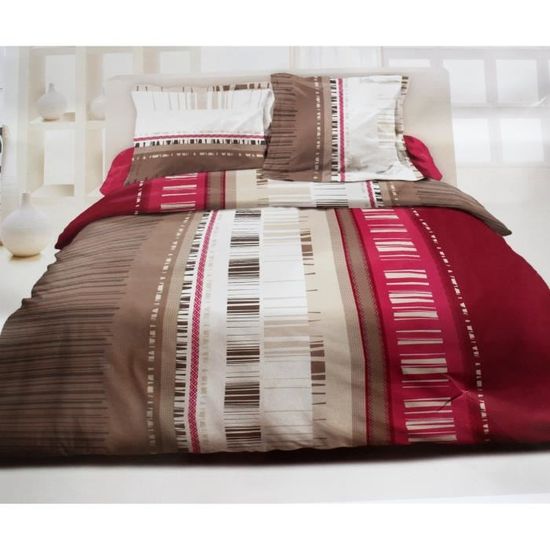 Housse De Couette 220x240 Cm + 2 Taies D'oreiller 63x63 Cm Coton Mohy