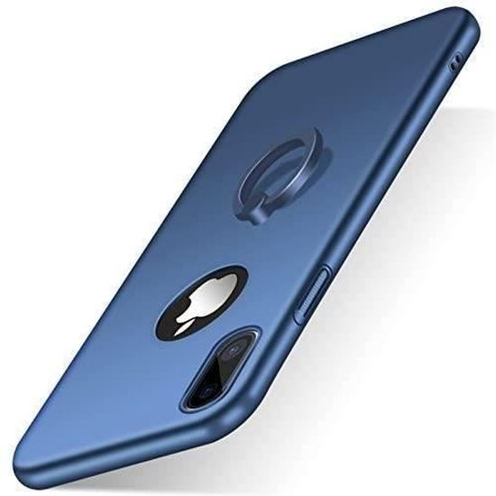 Fermeté Smartphone Coque avec Anneau pour Apple iPhone X(Bleu)Z7539