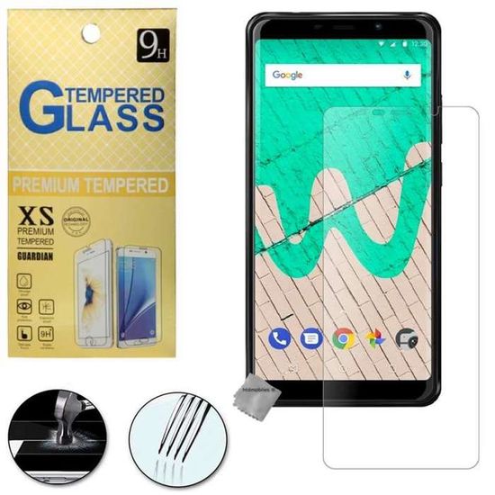 Lot De 3 Films Verre Trempé Pour Wiko View 2 GO - Protection écran Anti-rayures, Anti-choc, Anti-bulles - 9H - Neuf Sous Blister