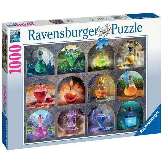 Puzzle 1000 pièces - Ravensburger - Potions magiques - Science et espace - Adulte