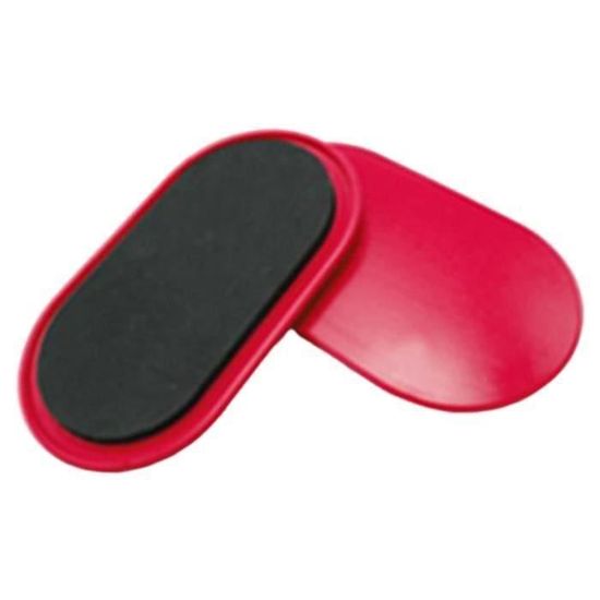 Paire De Disques Glisseurs Fitness - Pour Abdominaux, Yoga | DDKY | 18cm Diamètre | Gris