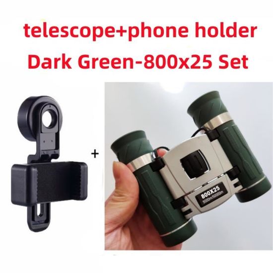 Mini Jumelles Télescopiques Pliables 12x30 HD FLYAMAPIRIT - Avec Sangle Et Sac, Idéales Observation Oiseaux, Concerts, Sport Et Voyages