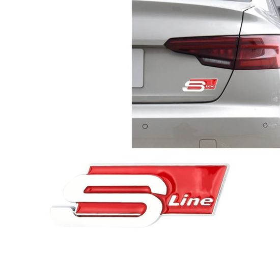 SENZEAL Emblème TDI Logo pour Audi Sticker Voiture Insigne badge